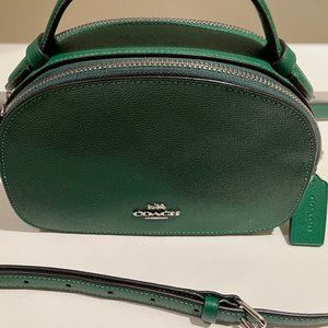 Coach Serena Crossbody Shamrock Leather Classic Green
